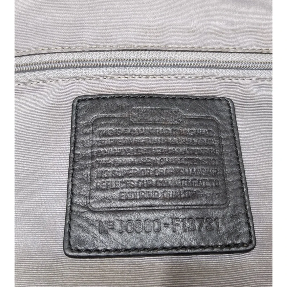 Coach black leather